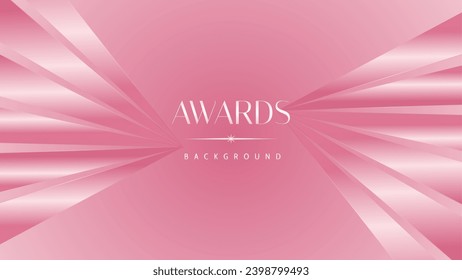 Pink light luxury award graphic background. Modern template premium corporate abstract design. Template trophy banner certificate dynamic. Vector illustration.