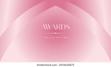 Pink light luxury award graphic background. Modern template premium corporate abstract design. Template trophy banner certificate dynamic. Vector illustration.