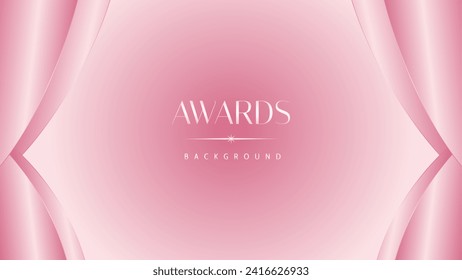Pink light luxury award graphic background. Modern template premium corporate abstract design. Template trophy banner certificate dynamic. Vector illustration.