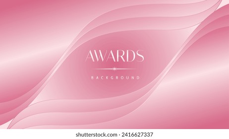 Pink light luxury award graphic background. Modern template premium corporate abstract design. Template trophy banner certificate dynamic. Vector illustration.