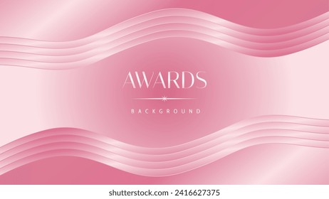 Pink light luxury award graphic background. Modern template premium corporate abstract design. Template trophy banner certificate dynamic. Vector illustration.