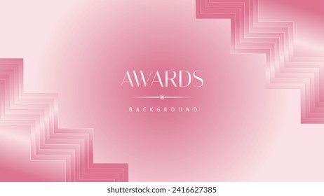 Pink light luxury award graphic background. Modern template premium corporate abstract design. Template trophy banner certificate dynamic. Vector illustration.