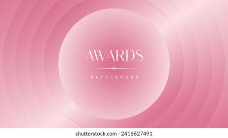 Pink light luxury award graphic background. Modern template premium corporate abstract design. Template trophy banner certificate dynamic. Vector illustration.