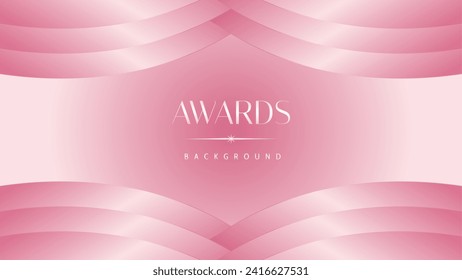 Pink light luxury award graphic background. Modern template premium corporate abstract design. Template trophy banner certificate dynamic. Vector illustration.