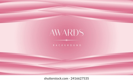 Pink light luxury award graphic background. Modern template premium corporate abstract design. Template trophy banner certificate dynamic. Vector illustration.