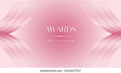 Pink light luxury award graphic background. Modern template premium corporate abstract design. Template trophy banner certificate dynamic. Vector illustration.