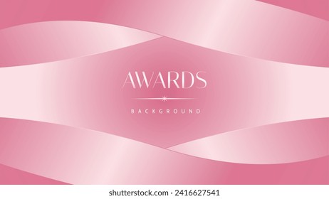 Pink light luxury award graphic background. Modern template premium corporate abstract design. Template trophy banner certificate dynamic. Vector illustration.