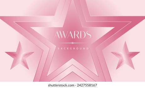 Pink light luxury award graphic background. Modern template premium corporate abstract design. Template trophy banner certificate dynamic. Vector illustration.