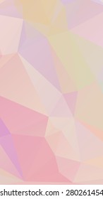 Pink light Pastel geometric rumpled triangular low poly style vector Background for Smart phone