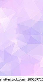Pink light Pastel geometric rumpled triangular low poly style vector Background for Smart phone