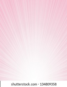pink light ray burst background. Vector.