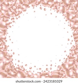 Pink light spheres background. EPS 10