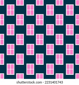 pink light windows seamless pattern