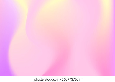 Pink, light yellow blur gradient background, with smooth nude color gradation, abstract liquid texture wallpaper with copy space. Aesthetic fluid flow product backdrop for presentation, poster