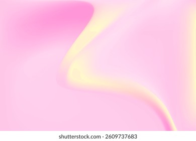 Pink, light yellow blur gradient background, with smooth nude color gradation, abstract liquid texture wallpaper with copy space. Aesthetic fluid flow product backdrop for presentation, poster