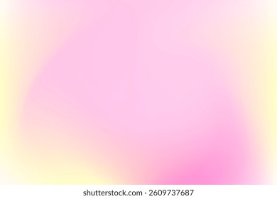 Pink, light yellow blur gradient background, with smooth nude color gradation, abstract liquid texture wallpaper with copy space. Aesthetic fluid flow product backdrop for presentation, poster