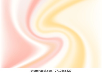Pink, light yellow blur gradient background, with smooth nude color gradation, abstract liquid vanilla texture wallpaper with copy space. Aesthetic fluid flow product backdrop for presentation, poster