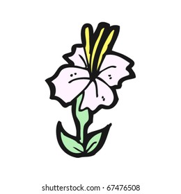 pink lily cartoon