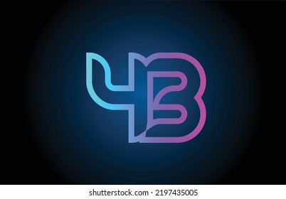 pink line 43 number logo icon design. Creative template for company and business