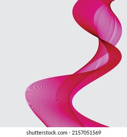 Pink line wave modern abstract background