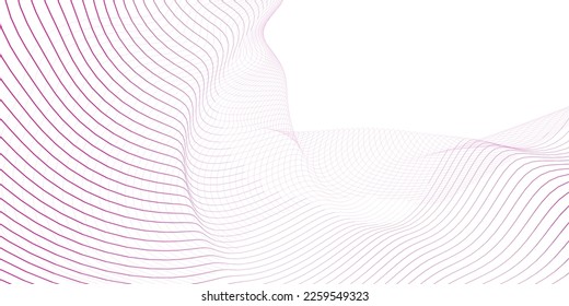 Línea rosa y fondo abstracto blanco