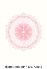 Pink linear rosette