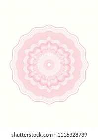 Pink linear rosette