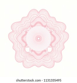 Pink linear rosette