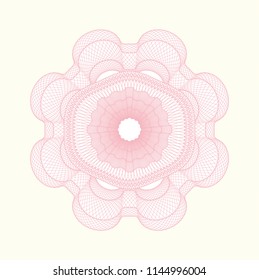 Pink linear rosette