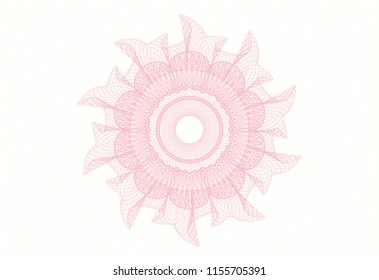 Pink linear rosette