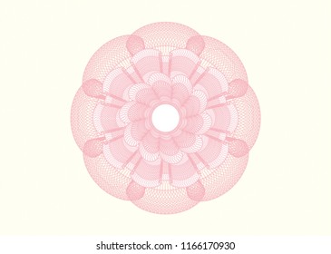 Pink linear rosette