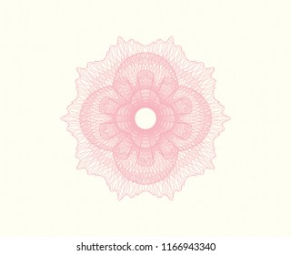 Pink linear rosette