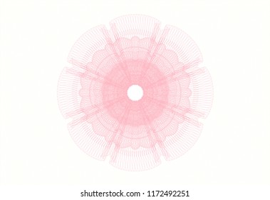 Pink linear rosette