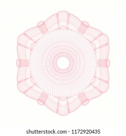 Pink linear rosette