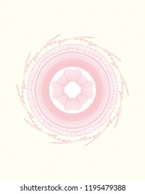 Pink linear rosette