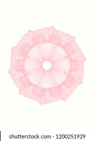 Pink linear rosette