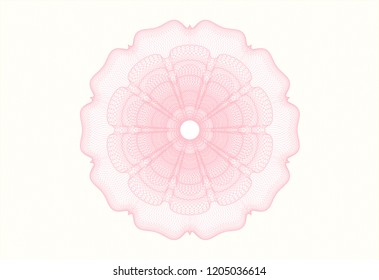 Pink linear rosette