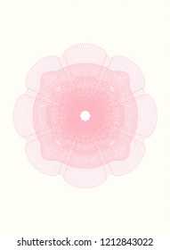 Pink linear rosette
