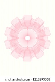 Pink linear rosette