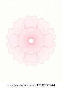 Pink linear rosette