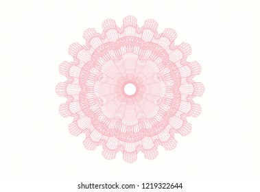 Pink linear rosette