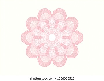 Pink linear rosette