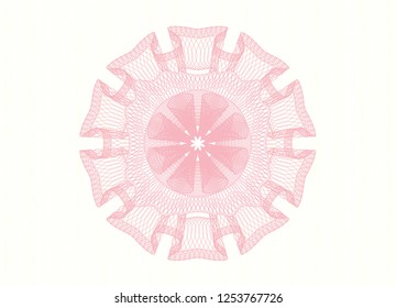 Pink linear rosette