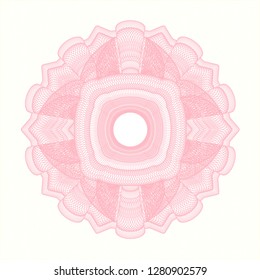 Pink linear rosette