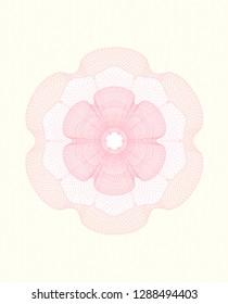 Pink linear rosette