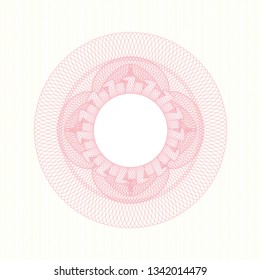 Pink linear rosette