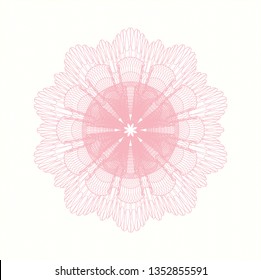 Pink linear rosette
