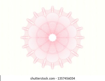 Pink linear rosette