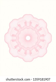 Pink linear rosette