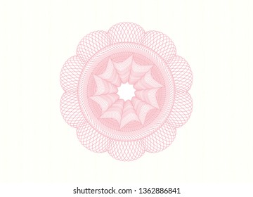 Pink linear rosette